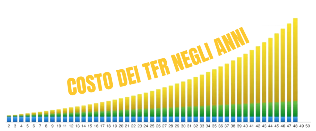 Gestione tesoreria aziendale per imprenditori COSTO DEI TFR NEGLI ANNI 1