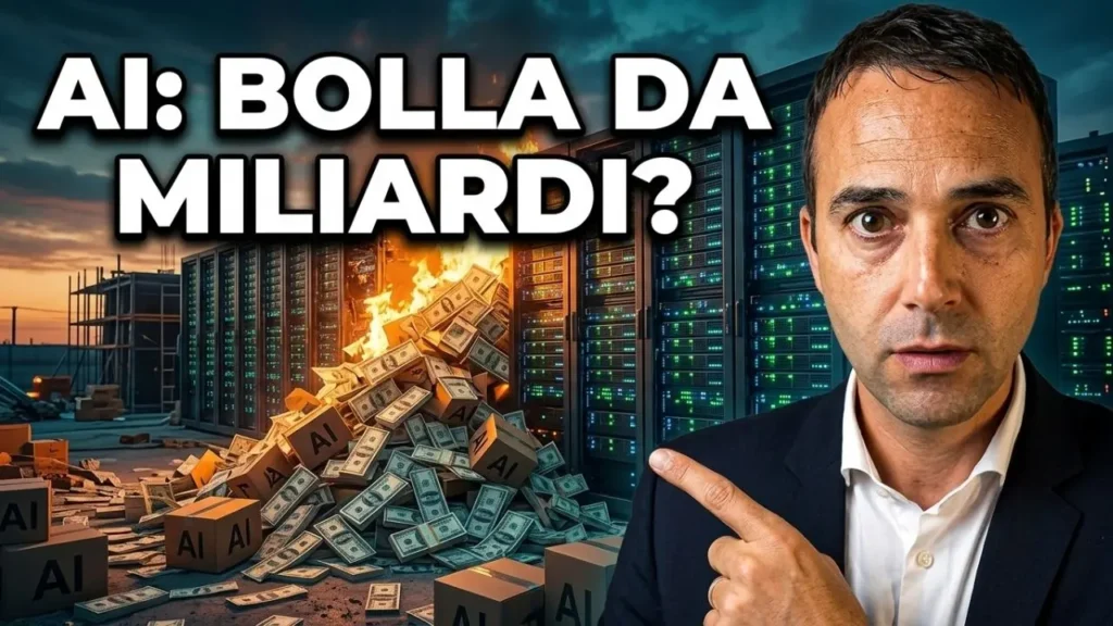 crescita degli investimenti in intelligenza artificiale e rischio bolla AI per gli investitori