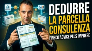 la parcella di fineco advice plus si può dedurre dal reddito di impresa per un'azienda