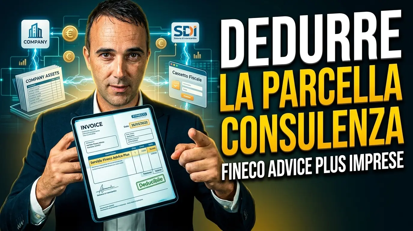 la parcella di fineco advice plus si può dedurre dal reddito di impresa per un'azienda